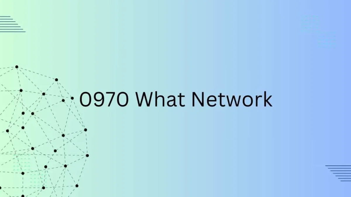 0970 What Network Does It Belong To? A Detailed Explanation