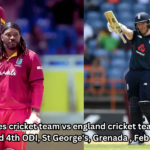 west indies cricket team vs england cricket team match scorecard