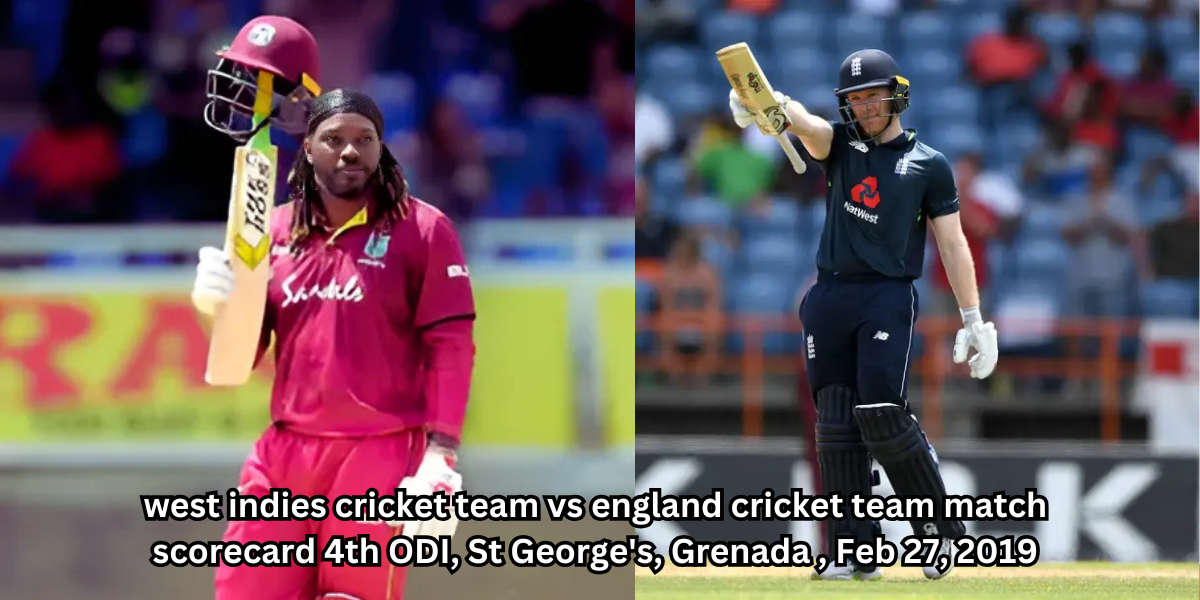 west indies cricket team vs england cricket team match scorecard