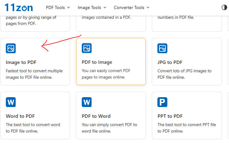 11zon image to PDF | How do we convert an image to a PDF using 11zon?